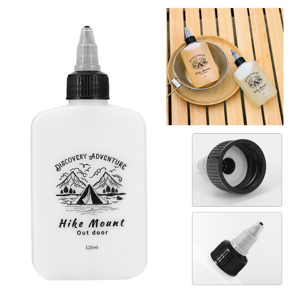 Oil Dispenser Bottle for Camping Oil Dispensing Bottle with Twist Top Lid Squeeze Bottle Liquid Condiment Container