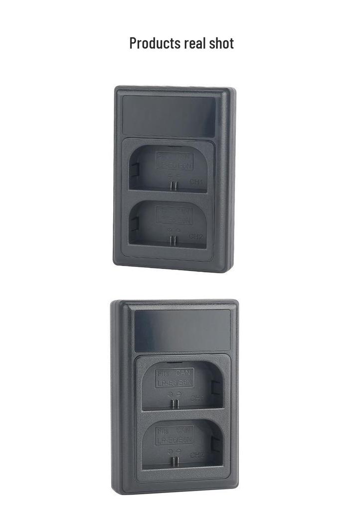 Canon DSLR Charger for LPE6/LPE6N Batteries: Compatible with 5D4, 5D3, 6D2, 6D, 7D2, 80D