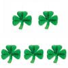 5Pcs Green Clover Honeycomb Hanging Pendant Paper Honeycomb Hanging Ornament  for Home