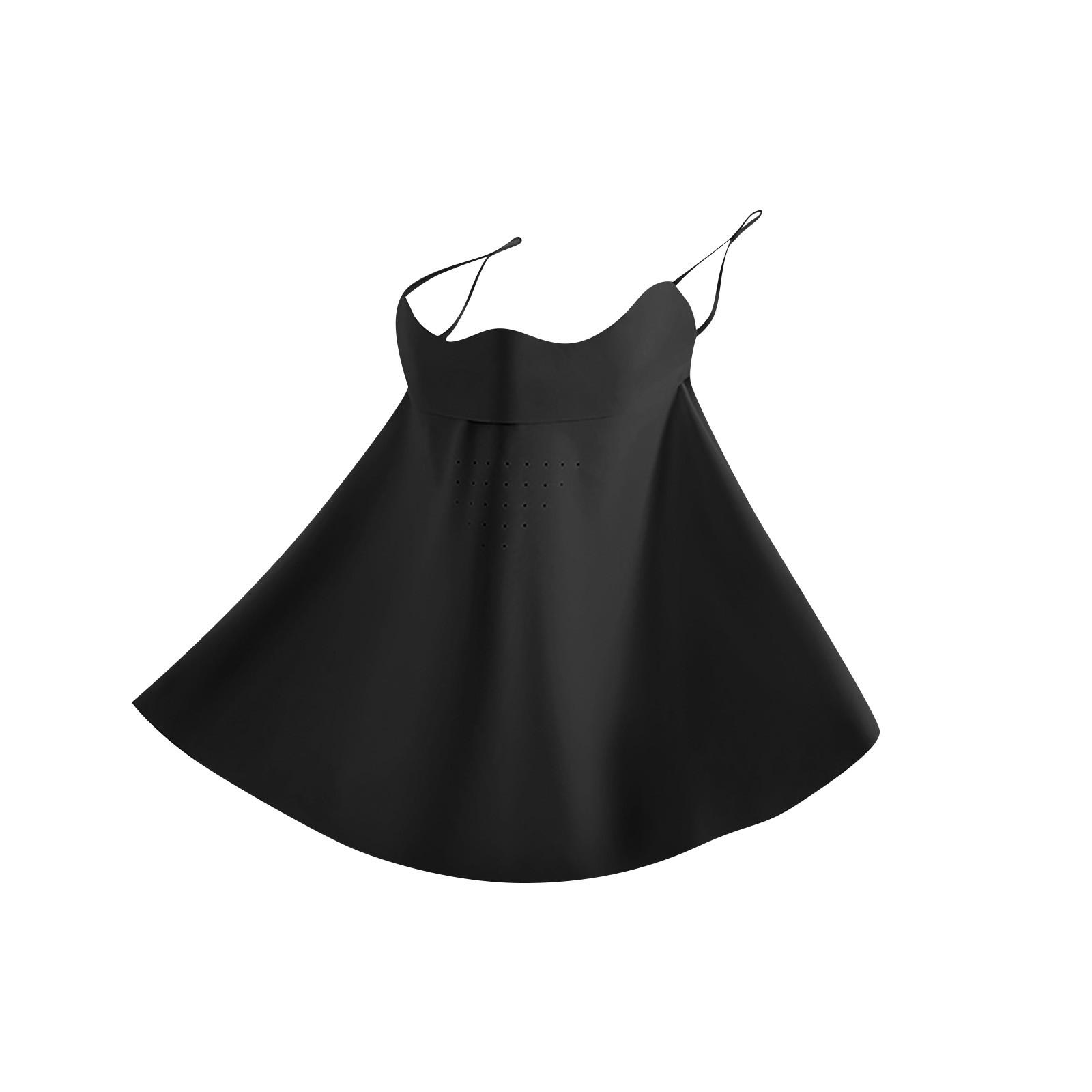 

Женская солнцезащитная протекторная маска для шеи на все лицо из дышащего хлопка Ice Silk One Size чёрный