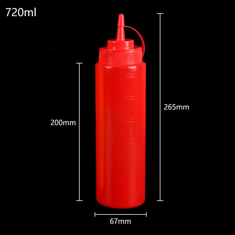 240-720MLCondiment Squeeze Bottles Kitchen  Sauces Olive Oil Bottles Ketchup Mustard Dispensers Kitchen Accessories Gadgets
