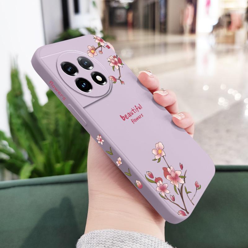 Beautiful Peach Phone Case For Oneplus 12 12R 11 11R 10 10R 10T 9R 9RT 9 8T 8 7 7T Pro 5G Liquid Silicone Cover