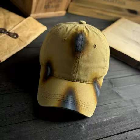 Fashion Hat Fire Color Fashion Versatile Face Small Peaked Cap Men's Big Head Circumference Shade Baseball Cap