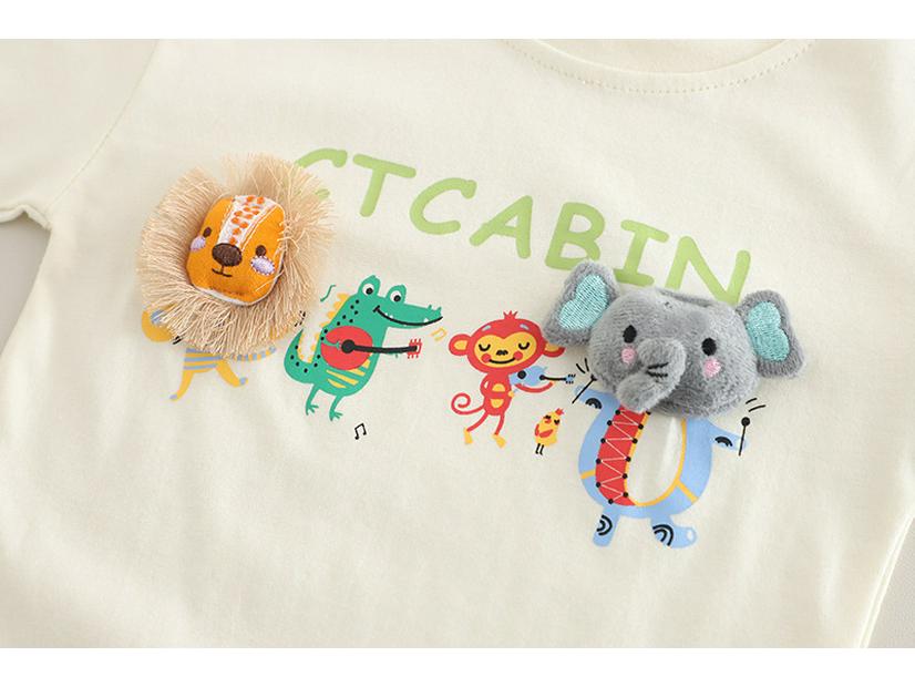 2025 Summer Boys' Cartoon T-shirt & Denim Shorts Set