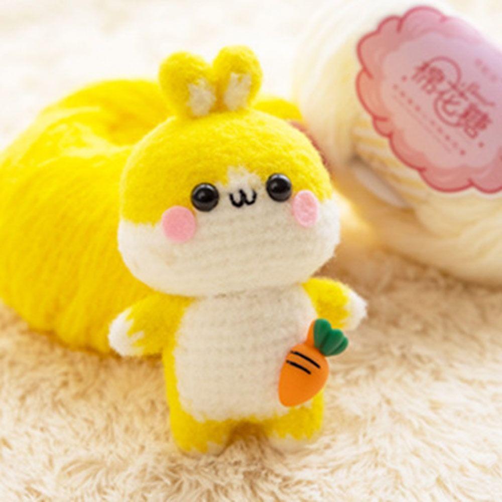 Multicolor Wool Ball Cotton Candy Yarn Ball  for Knitting Doll Hair Clip