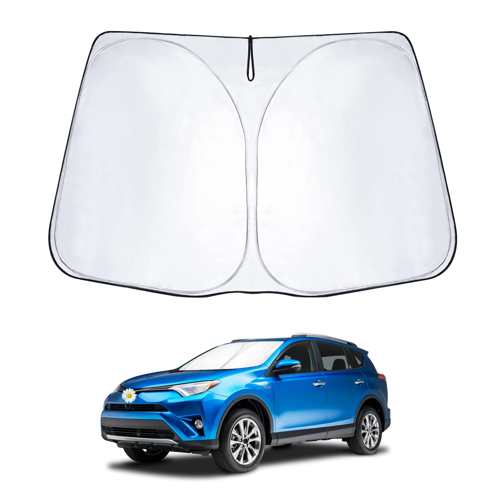 

SHAOHAO Эксклюзивный солнцезащитный экран для лобового стекла Toyota RAV4 50-й серии 5-го поколения MXAA52 MXAA54 AXAH52 AXAH54 Солнцезащитный экран Toyota RAV4 PHV 50-й серии Автомобиль