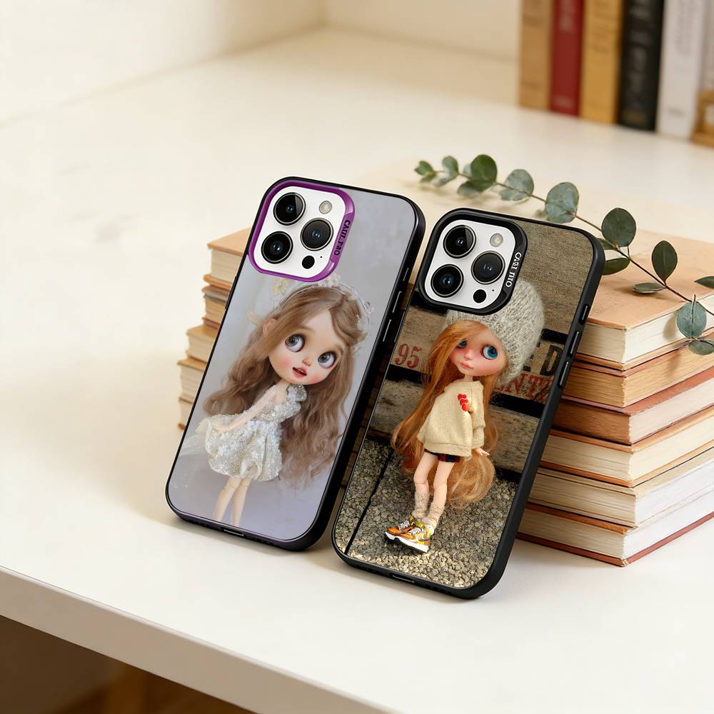Cute Blythe Doll-D Phone Case For iPhone 17,16,15,14,13,12,11 Plus,Pro Max,XS,Colorful Silver Phone Case Funda Cover