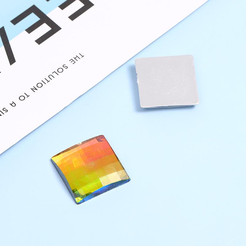 Flat Bottom Square Acrylic Rhinestone for DIY Apparel, Jewelry, and Crafts