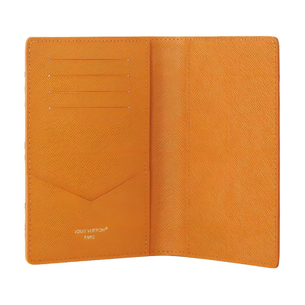Louis Vuitton Flight Mode Vintage Icon Double Fold Design Monogram Dune Coated Canvas Passport Holder Unisex Accessories Beige M14621