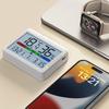 Indoor Thermometers Hygrometer Meter Clock Calendar for Home with USB Rechargeable Design and High Precise Sensors