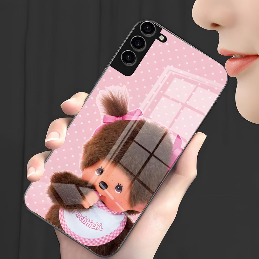 Cute M-Monchhichis Phone Case For Samsung S26 S25 Plus S20 S20 Plus S22 Ultra S23 FE S21 Plus S21 Ultra Glass Cover