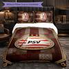 PSV Eindhoven FC Themen-Bettwäsche 3-teiliges Bettbezug-Set Dekorative Bettwäsche für Jugendzimmer Heimdekoration