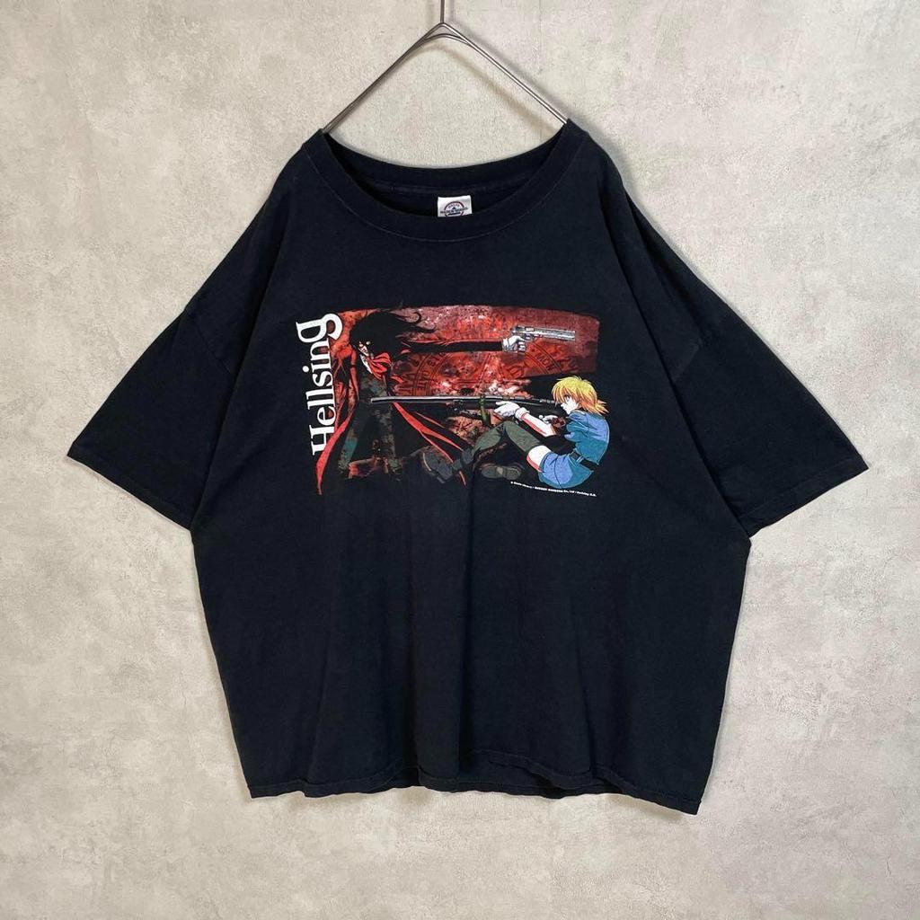 [USED] Vintage 00s Hellsing Anime/manga Kouta Hirano Short-sleeved Shirt In Black (1)