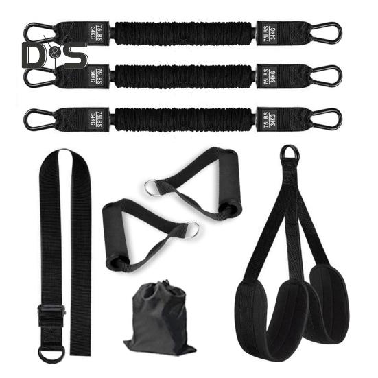 1 Set Klimmzughilfe-Band, 150/225/300 lbs, robuster Klimmzughilfe-Gürtel mit Fußstütze, verstellbar, für das Home-Gym-Workout, horizontale Stange, elastisch