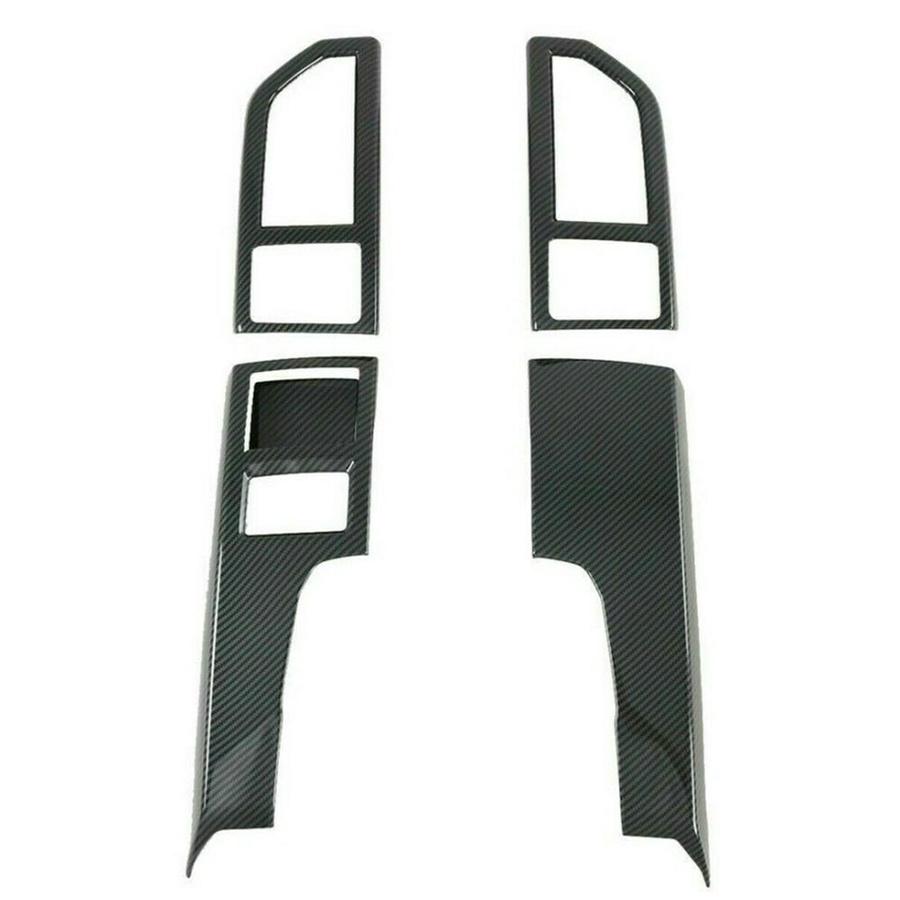 Carbon Fiber Look Console Middle Air Vent Outlet Covers For Ford F150 F-150 2015-2019