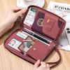 MDNGMDNG Women's RFID Blocking Leather Passport Wallet
