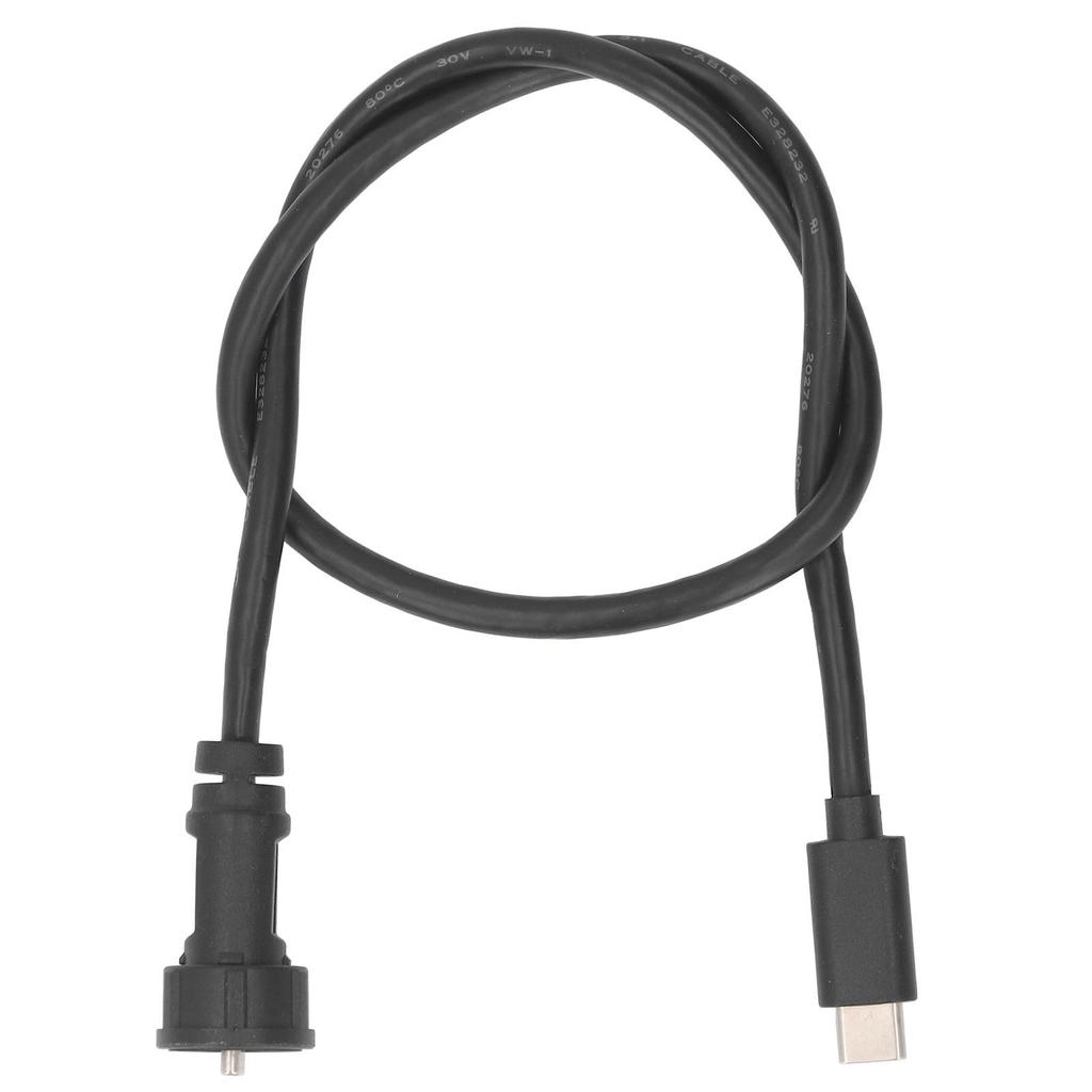 USB C Stecker auf Stecker Kabel 0,5 m Länge IP67 IP68 Wasserdicht Gerader Stecker Typ C Verlängerungskabel 30V