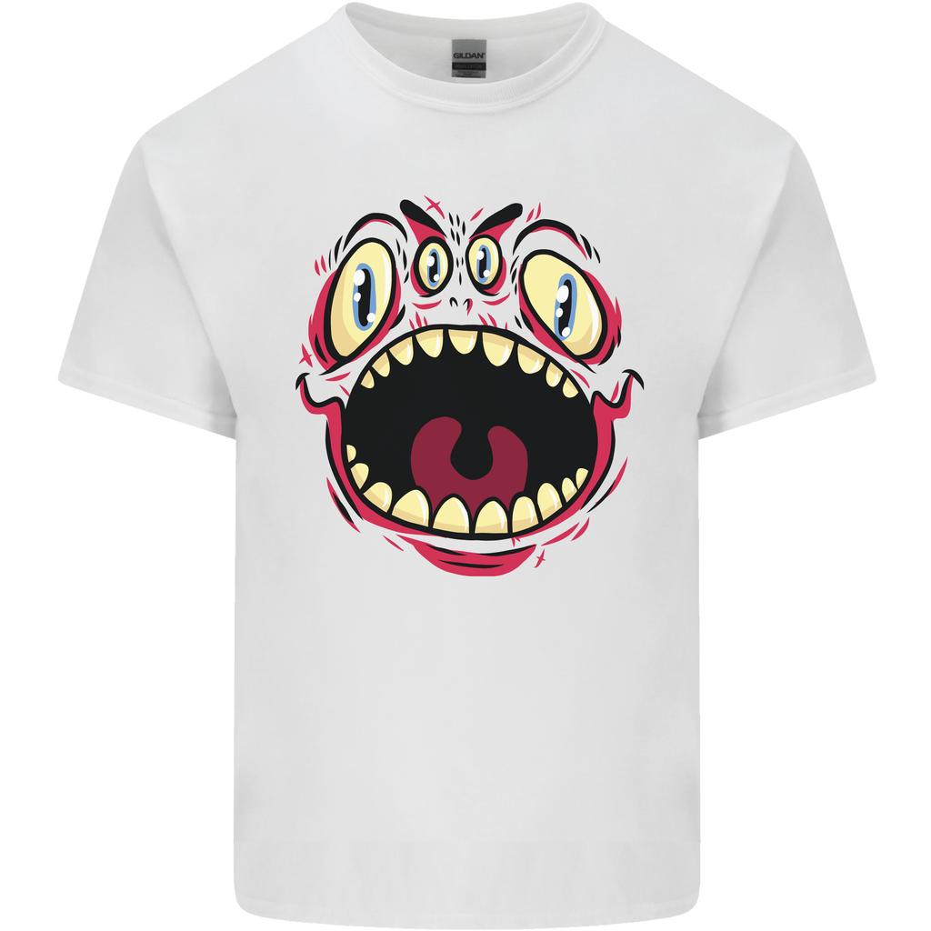 Four Eyed Scary Monster Halloween Unisexs Light Cotton TShirt