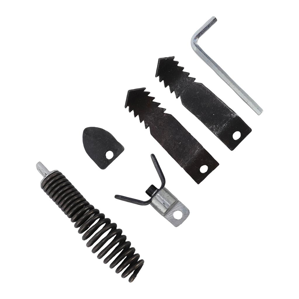Drain Cleaner Cutter and Auger Set Stainless Steel Pipe Dredging Machine Cutter Head Set for 5 16 To 3 4 Inch Cables