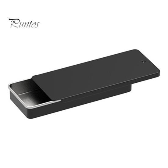 

1/3 шт. металлический ящик для хранения гладкий край без заусенцев компактный дизайн портативный многоцелевой прямоугольный пустой мини металлический жестяной контейнер чёрный