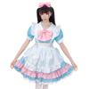 Ladies Maid Cosplay White Pink Princess Dress Dress Set