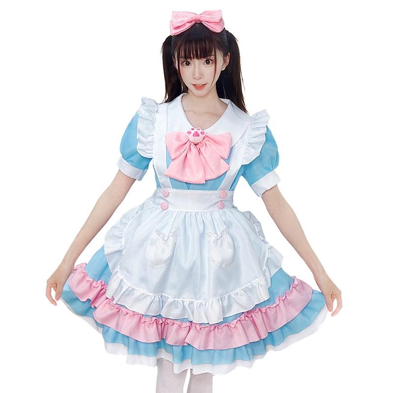 Ежедневная Горничная Колледжный Стиль Платье Горничной cos Костюм Платье XL