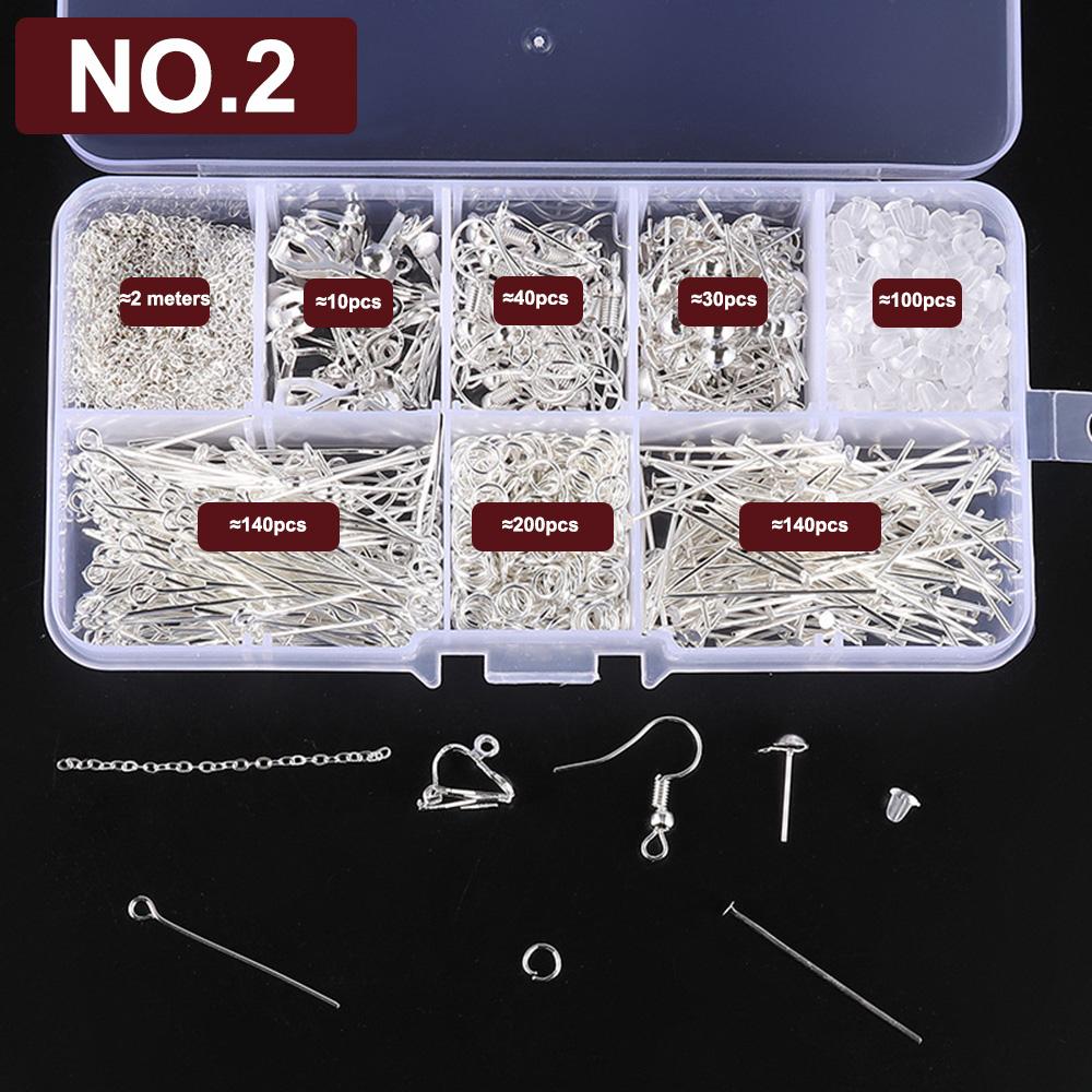 

Серьги Eardrop Ювелирные изделия Набор для изготовления с плоскогубцами Прыжковые кольца Находки DIY Изготовление набор инструментов NO.2