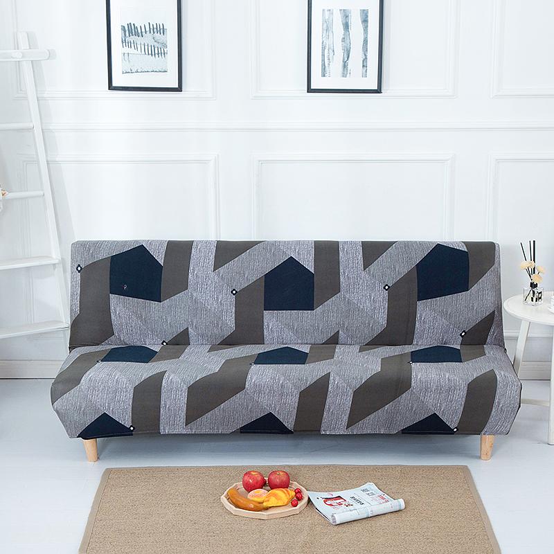 folding sofa bed cover for living room armless sofa covers elastic spandex material soft slipcovers