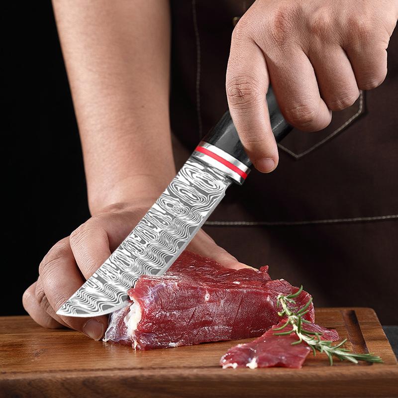 Hand-held Meat Knife Portable Fruit Knife Household Fruit and Vegetable Knife Barbecue Meat Knife Eating Cattle and Sheep Meat Knife