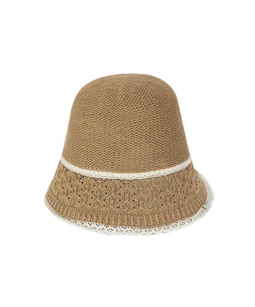 Emdijiti Knit Lace Summer Bucket Hat 2 Colors [Mdf3Ukk002]