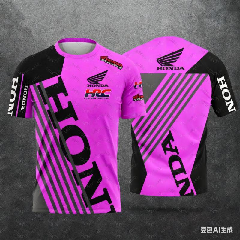

Чоловіча геометрична 3D-друкована мотоциклетна байкерська майка Honda Racing спортивний одяг з коротким рукавом легка футболка для активного відпочинку 5XL