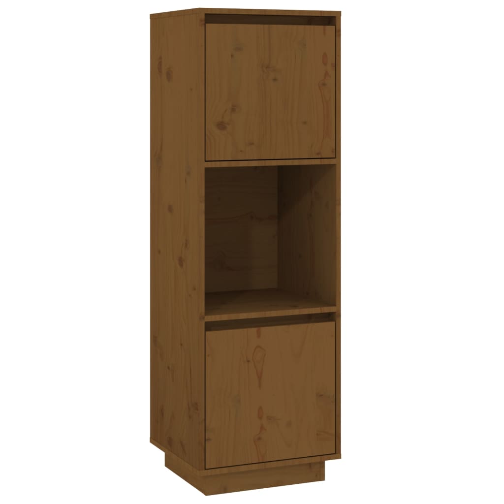 Vidaxl Cabinet, Honey Brown, 38X35X117 Cm, Solid Pine Wood