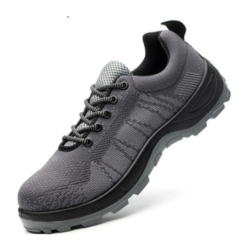 

-84 Holfredterse для мужчин рабочие туфли со стальным носком легкие дышащие складские строительные защитные туфли 41