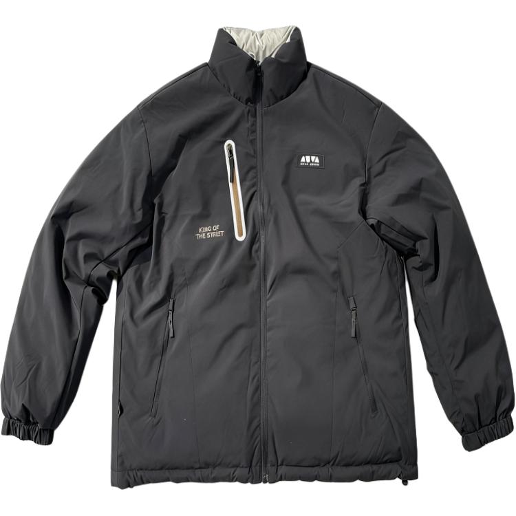 ANTA Men s SKATE Series Reversible Water-Repellent Down Jacket Black 172618903-2 2XL