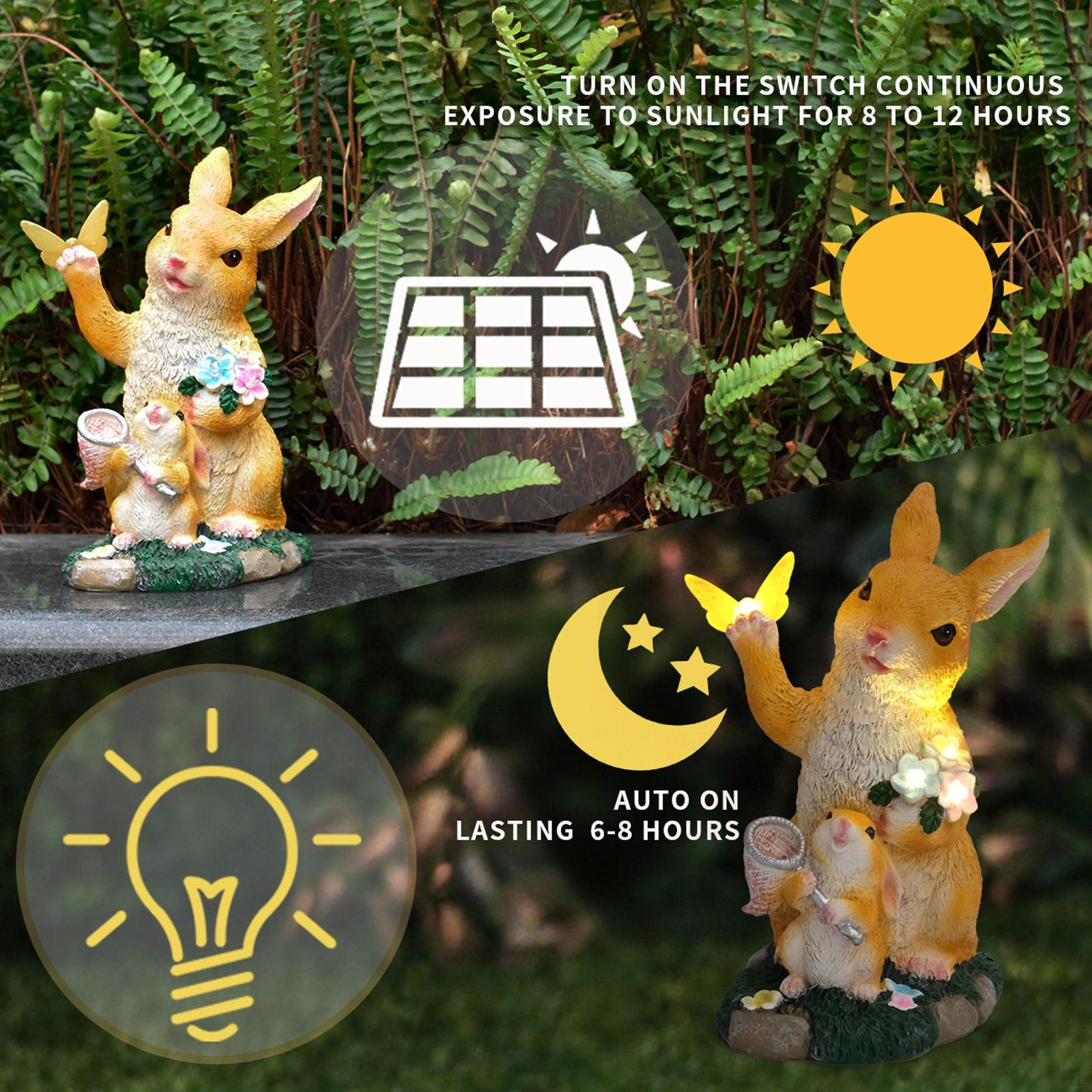 Garden Statue, Animal Figure And Decorative Resin Sculpture for Your Or Yellow