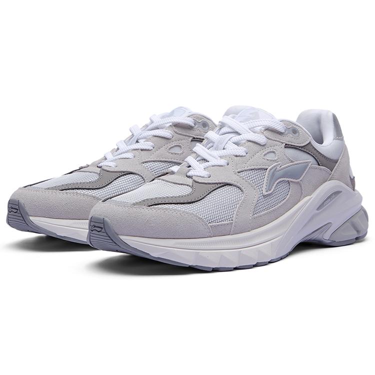 Li Ning Low Top Sports Casual Shoes Men's Gray Purple AZGT011-2