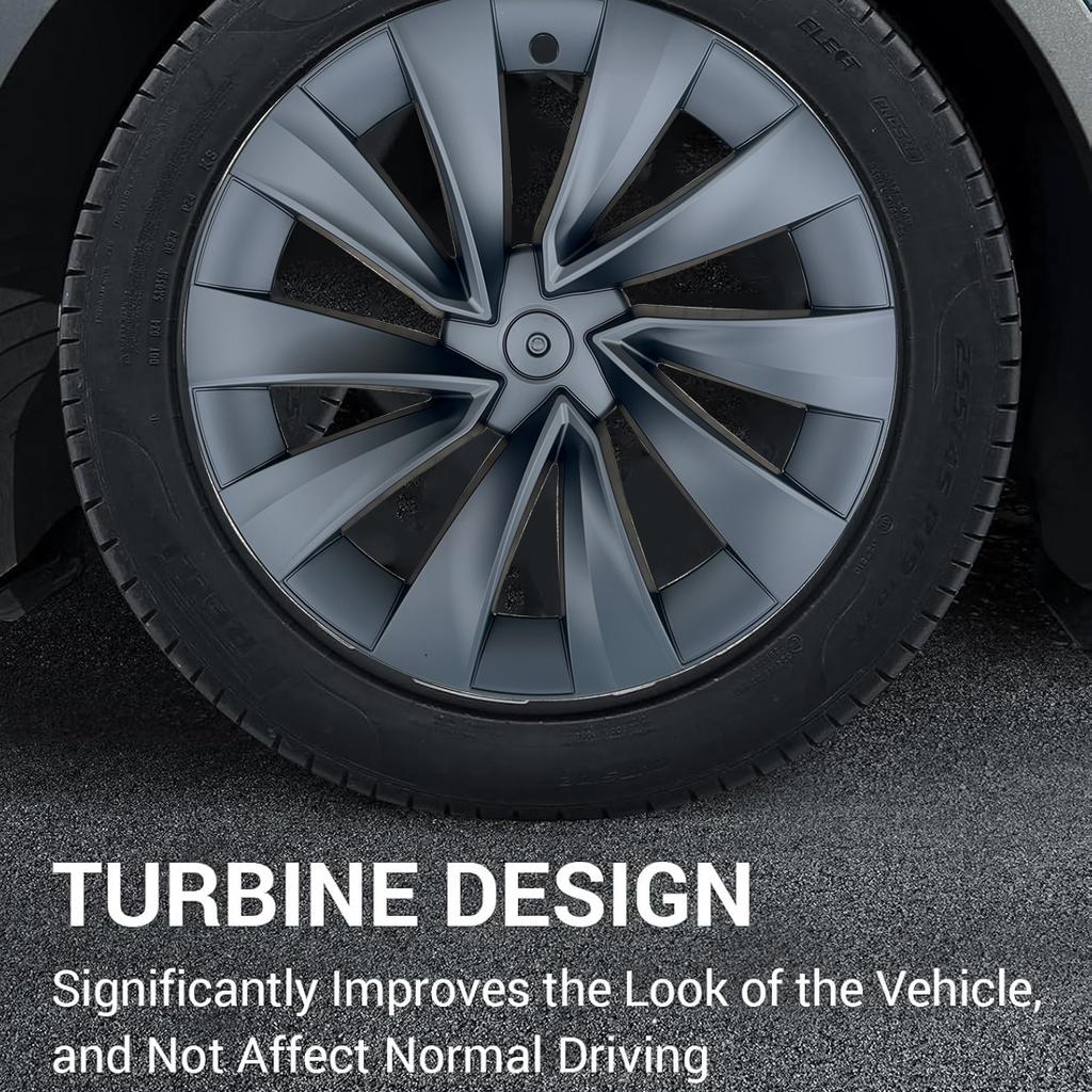 Wheel Covers for 4pcs Model Y Juniper 2025 Wheel Cover 20 Inch Wheel Trim Covers Tesla Accessories Wheel Rim Protector Cover