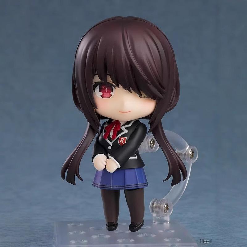 

10cm Date A Live #2455 Tokisaki Kurumi JK Ver. Articulated Action Figure Desktop Ornament Trendy Toys Surprise Collectable Gift