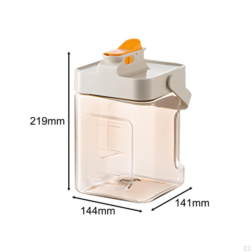 Carafe, 2.3 Liter Transparent Pitcher, Picnic Beverage Dispenser