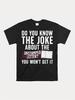 Funny Postal Worker T-Shirt with Do You Know the Joke About the Unstamped Letter Print - 100% Unisex Short Sleeve Round