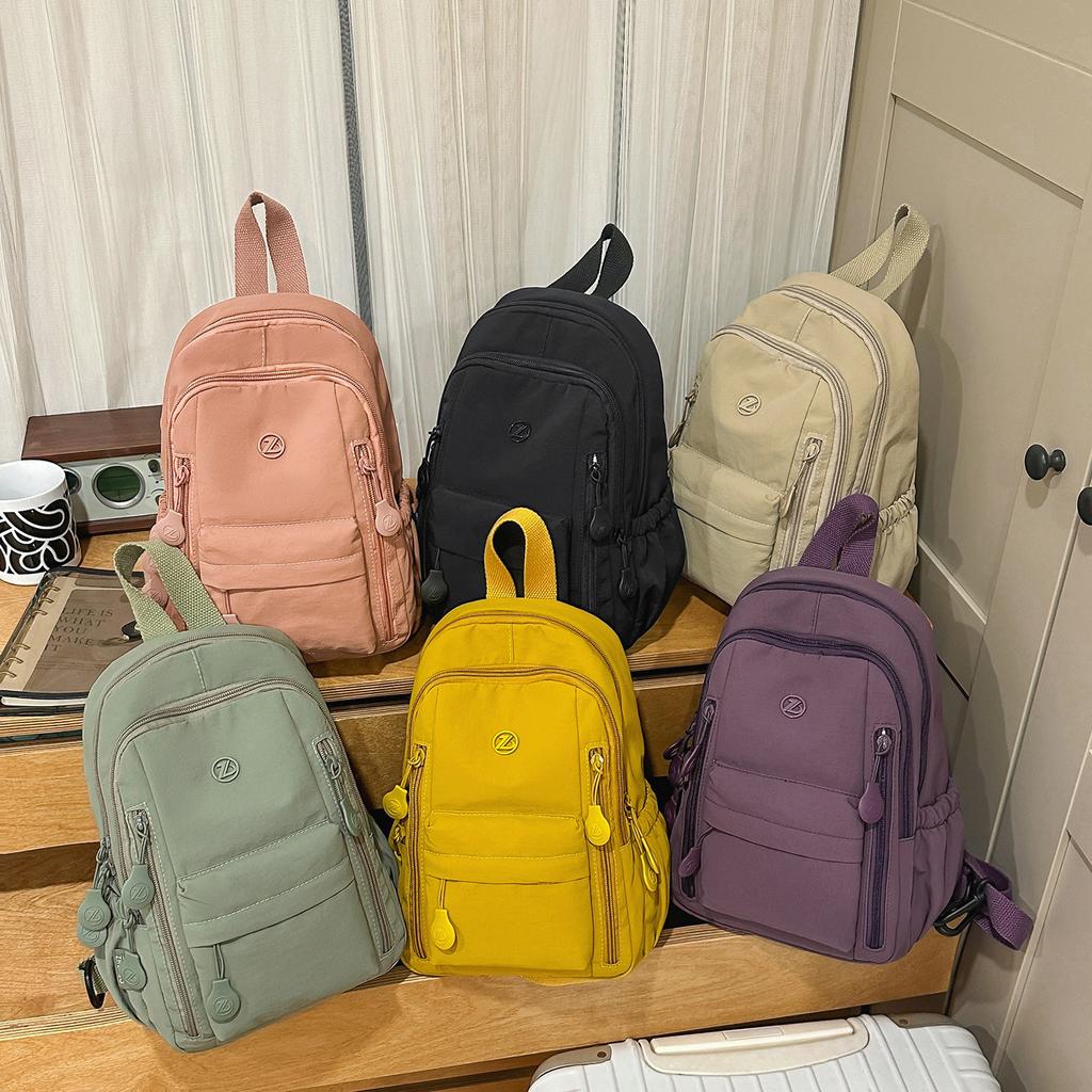 Schoolbag1011 new multi-function multi-pocket fashion versatile backpack breast bag casual messenger bag light travel backpack