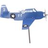 Airplane Weather Vane, Metal Wind Spinner for Garden Yard, Blue, Rotates with Wind