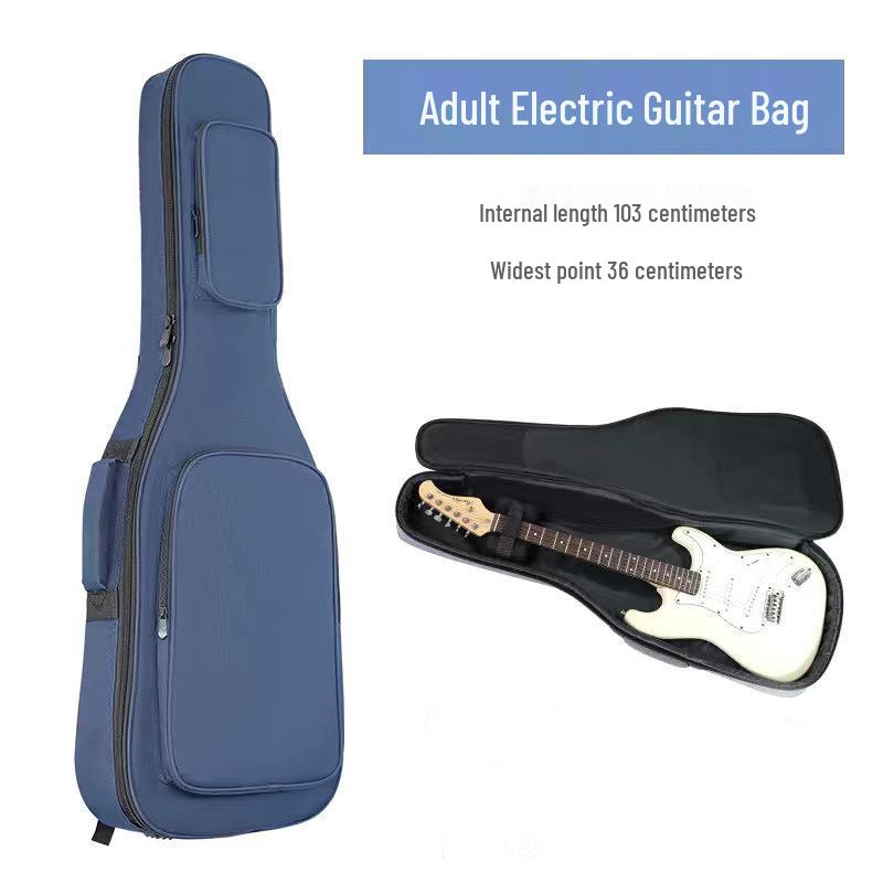 Rucksack für E-Gitarre, Bass & Akustikgitarre - Gepolstert, Kollisionsschutz, Print-Design