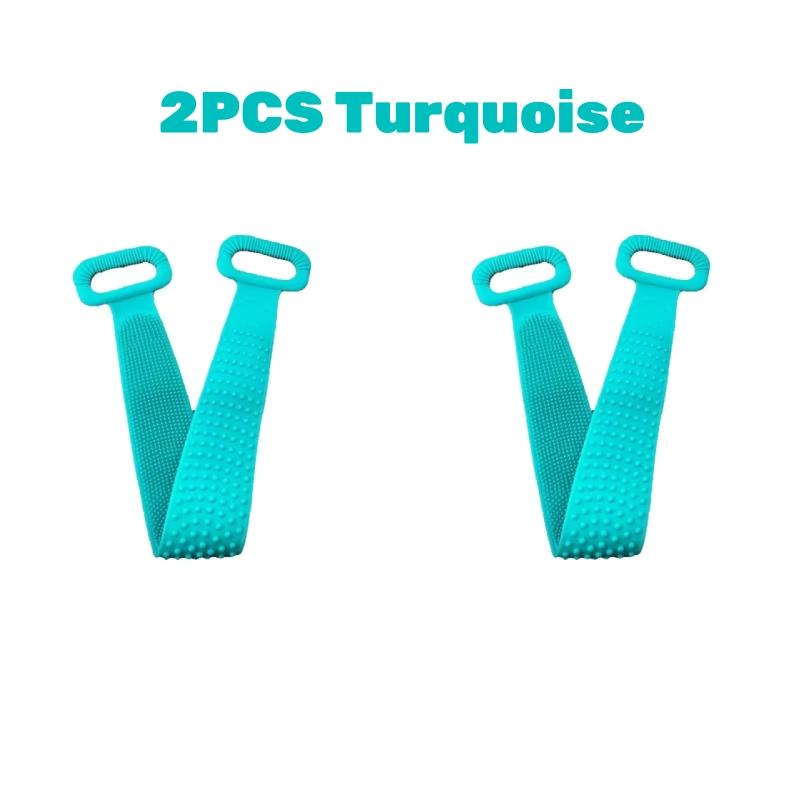 2in1 Körper Silikonbürste Peeling Peeling Rückenwaschbürste Badegürtel Massage 90cm Lange Länge Mehrzweck Badezimmerzubehör