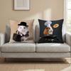 Funny Hamster Cushion Cover Multi-Scene Pillow Cover for Home & Car - Reversible, Soft & Durable for Daily Use