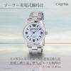 CREPHA Analog Solar Rechargeable Watch with Metal Men's Band, Silver, SM-AM168-WTS