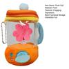 Carrot Blender Plush Toy Fun Drawstring Rotating Stuffed Vegetable Doll 6 Inches Interactive Wind-up Carrot Juicer Plushie Carrots Backpack Decor