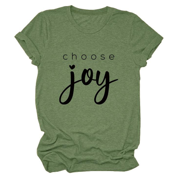 Simple casual temperament versatile women's round neck short-sleeved T-shirt base