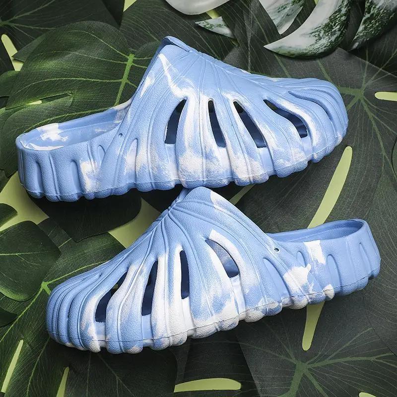 Hole Sandals Man Outdoor Beach Shoes Platform Cheap Liquidation Y2k Fun High Quality Eva Summer Sale Slippers for Men