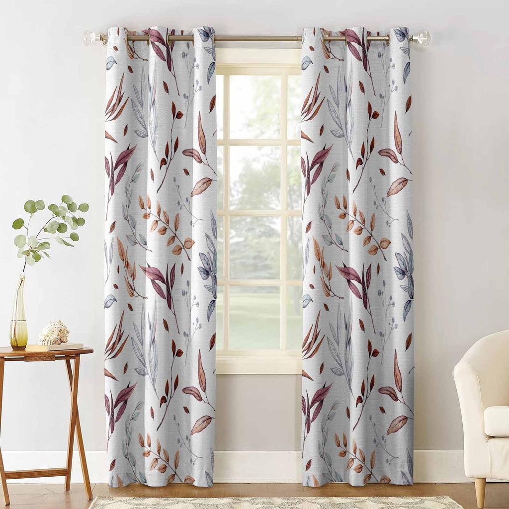 Höst Tacksägelse Löv Växter Mörkläggningsgardiner För Vardagsrum Sovrum Tryckta Fönsterbehandling Draperier Heminredning